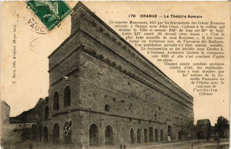 Carte postale ancienne Orange - Le Theatre Romain à Orange