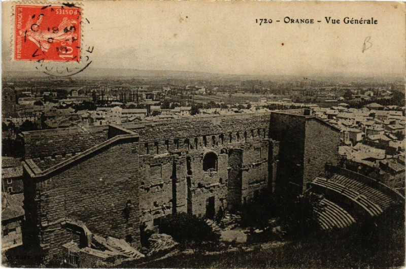 Carte postale ancienne Orange - Vue générale à Orange