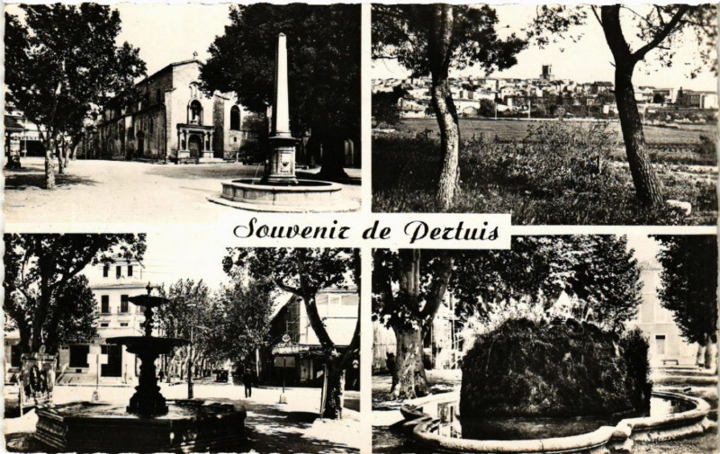 Carte postale ancienne Souvenir de Pertuis à Pertuis