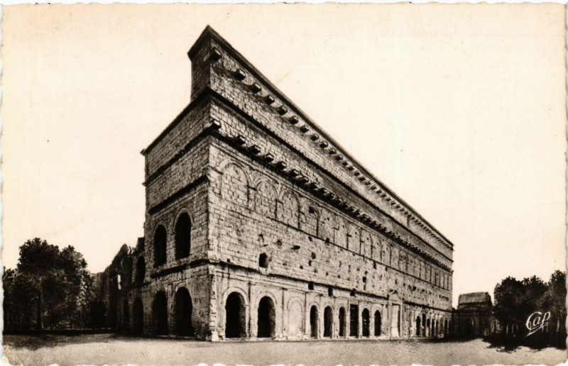 Carte postale ancienne Orange Le Theatre Romaine Facade Le Theatre Antique remonte.... à Orange