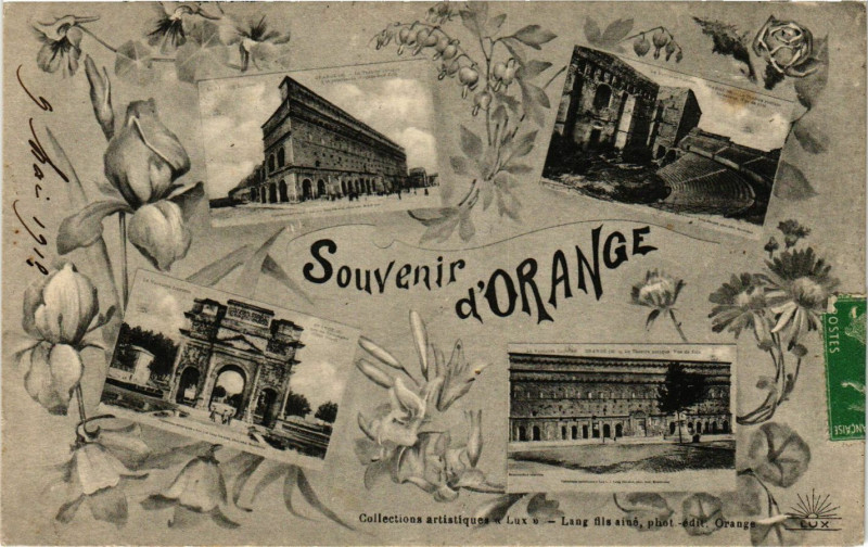 Carte postale ancienne Souvenir d'Orange à Orange