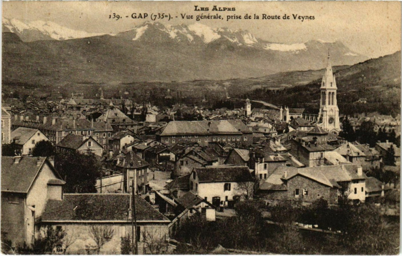 Carte postale ancienne Gap Vue Generale à Gap