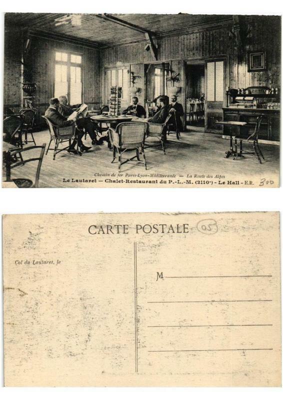 Carte postale ancienne Le Latauret Chalet-Restaurant du P.L.M. Le Hall