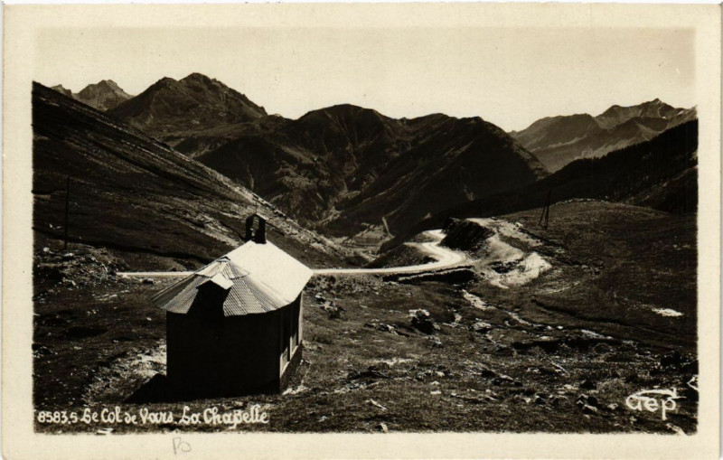 Carte postale ancienne Le Col de Vars. La Chapelle à Vars