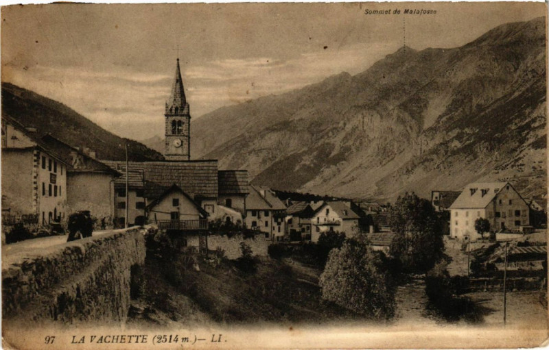 Carte postale ancienne La Vachette (2514 m)