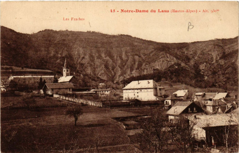 Carte postale ancienne Notre-Dame-du-Laus Alt.930 m.