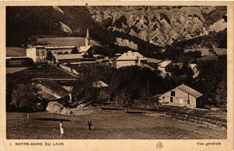 Carte postale ancienne Notre-Dame-du-Laus - Vue générale