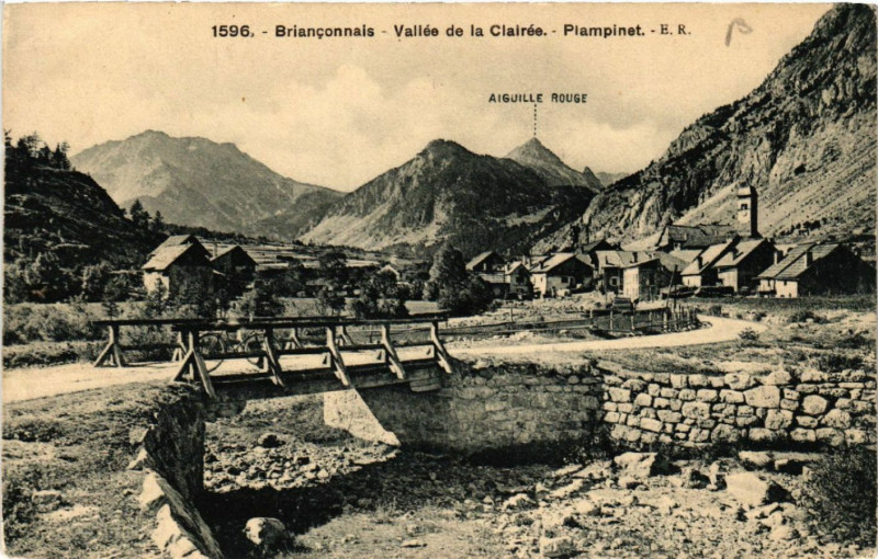 Carte postale ancienne Brianconnais - Vallée de la Clairée - Plampinet