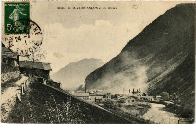 Carte postale ancienne N.-D. - de-Briancon et ses Usines