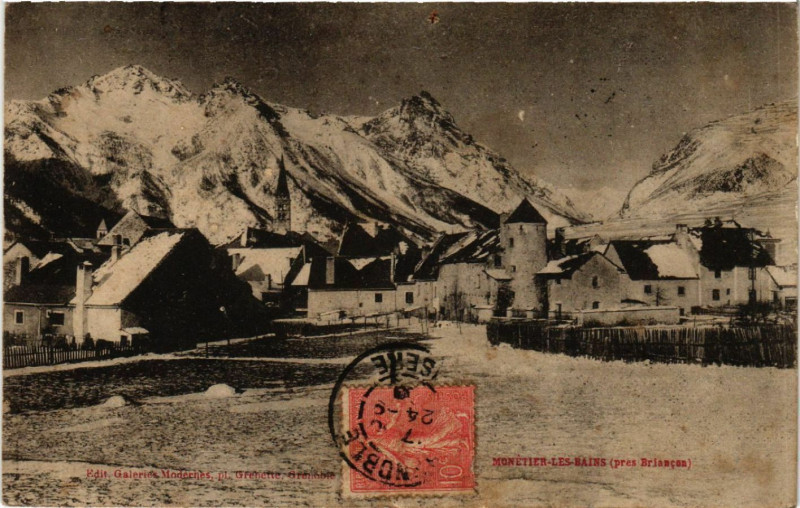 Carte postale ancienne Monétier-les-Bains (prés Briancon)
