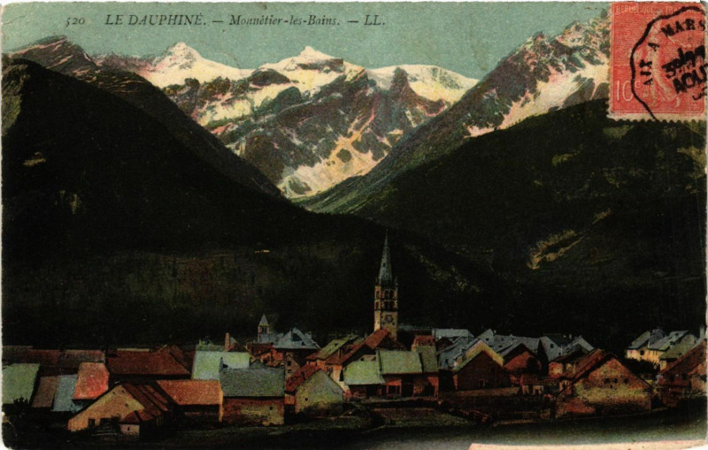 Carte postale ancienne Le Dauphiné - Monétier-les-Bains