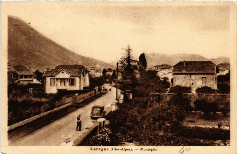 Carte postale ancienne Laragne - Monteglin