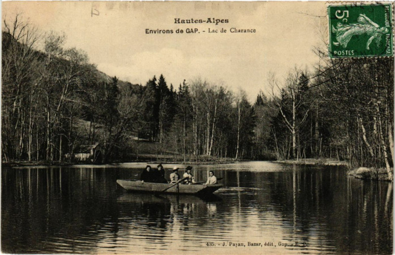 Carte postale ancienne Environs de Gap - Lac de Charance à Gap
