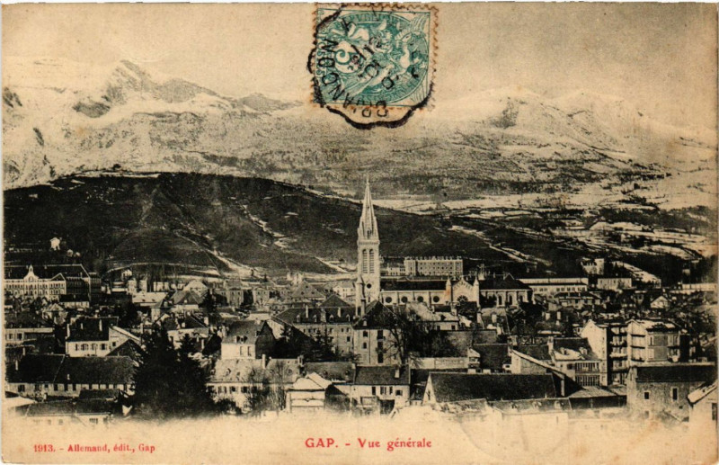Carte postale ancienne Gap - Vue générale à Gap