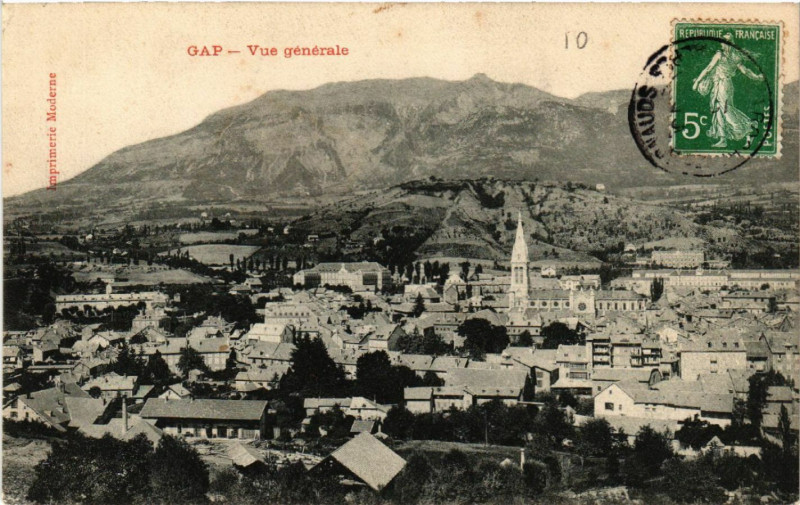 Carte postale ancienne Gap - Vue générale à Gap