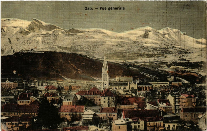 Carte postale ancienne Gap - Vue générale à Gap