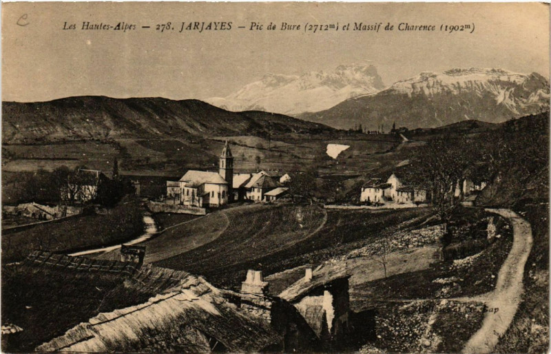 Carte postale ancienne Les - Jarjayes - Pic de Bure à Jarjayes