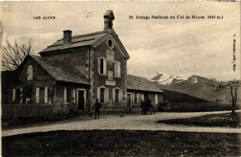Carte postale ancienne Refuge National du Col de Manse