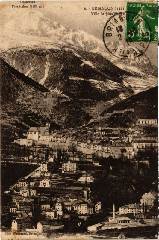 Carte postale ancienne Briancon à Briançon