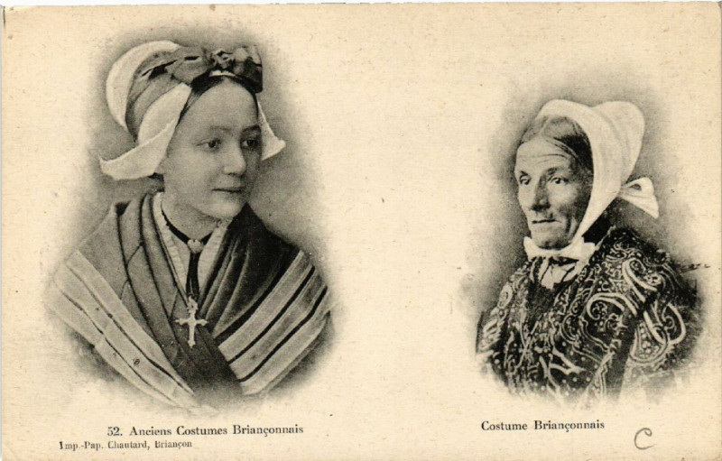Carte postale ancienne Anciens Costumes Brianconnais