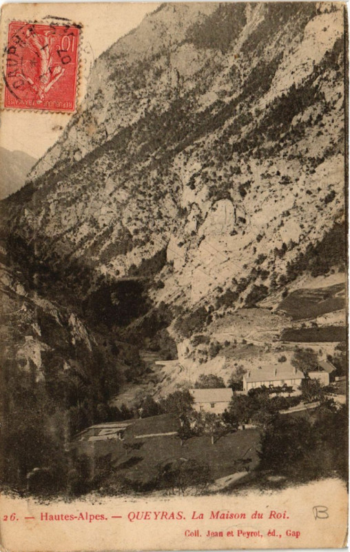 Carte postale ancienne Queyras - La Maison du roi