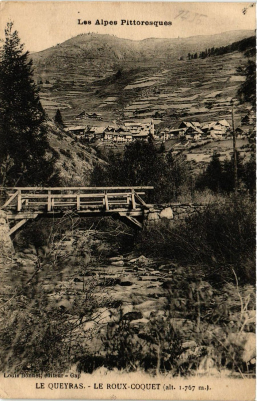 Carte postale ancienne Le Queyras - Le Roux-Coquet