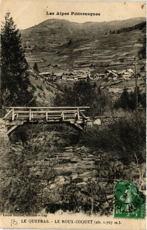 Carte postale ancienne Le Queyras - Le Roux-Coquet