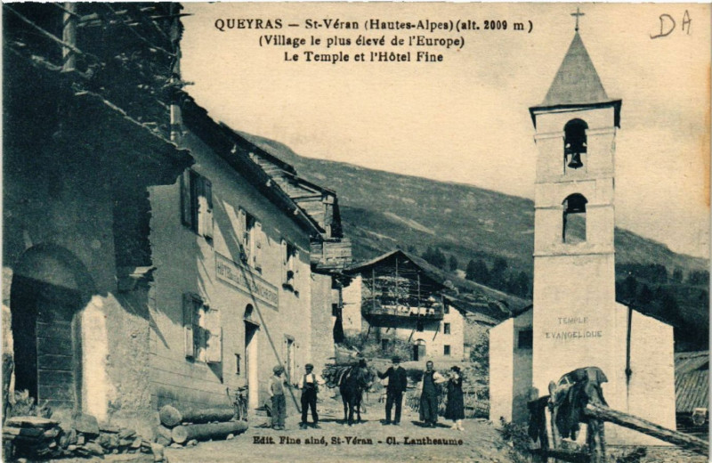 Carte postale ancienne Queyras - Saint-Veran