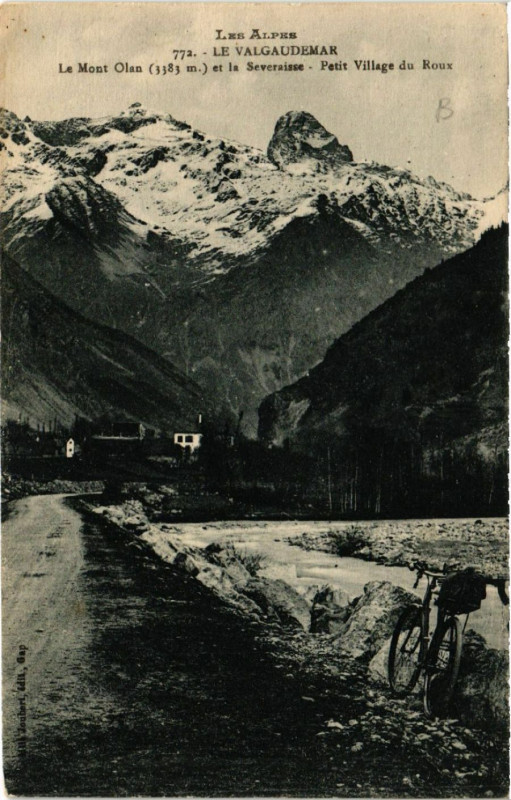 Carte postale ancienne Le Valgaudemar - Le Mont Olan et la Severaisse