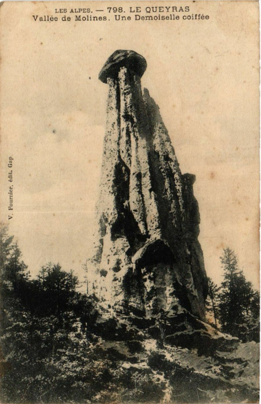 Carte postale ancienne Le Queyras - Vallée de Molines