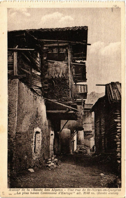 Carte postale ancienne Autour de la Route des Alpes