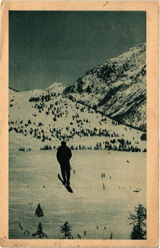 Carte postale ancienne Concours international de Ski