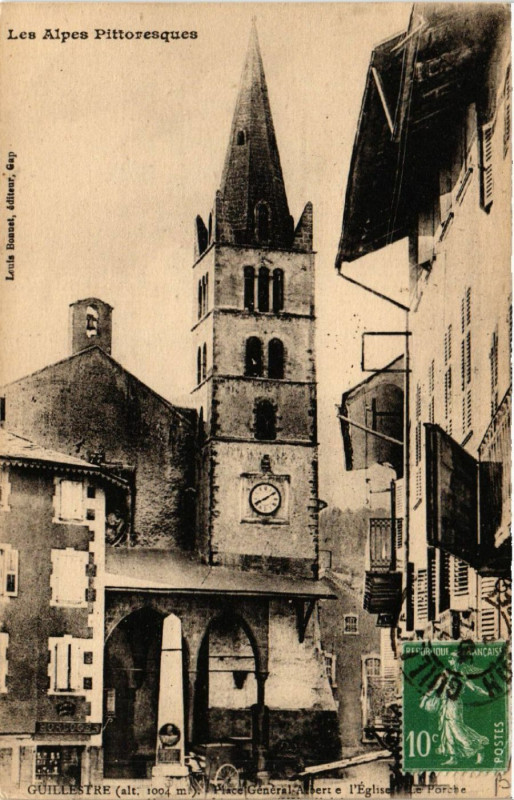 Carte postale ancienne Guillestre - Le Porche à Guillestre