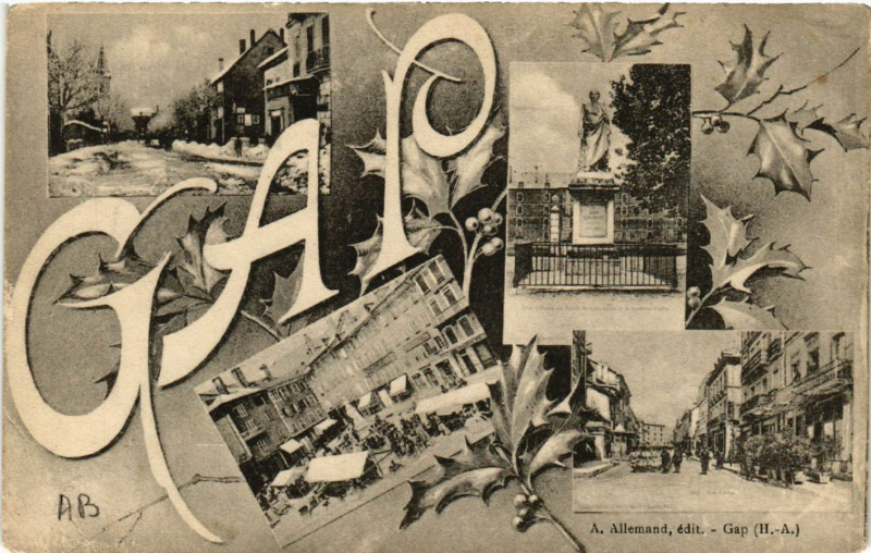 Carte postale ancienne Gap à Gap