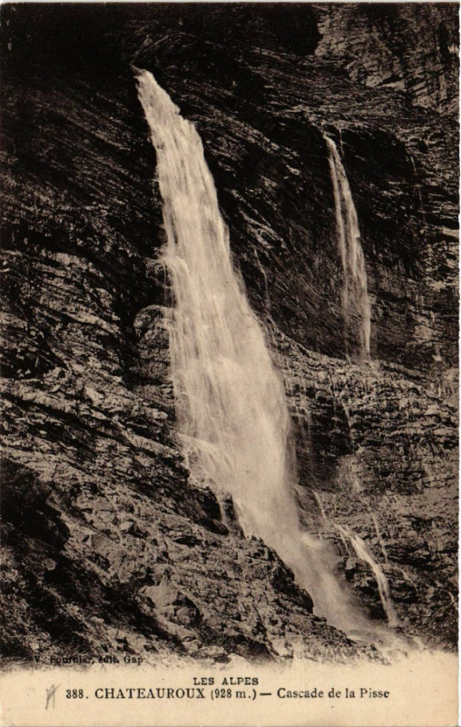 Carte postale ancienne Chateauroux - Cascade de la Pisse