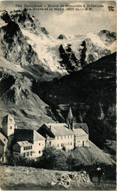 Carte postale ancienne Dauphine - Route de Grenoble a Briancon à Briançon