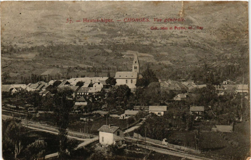 Carte postale ancienne Chorges - Vue générale à Chorges