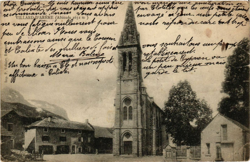 Carte postale ancienne Villard d'Arene
