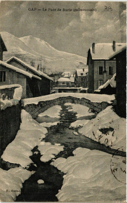 Carte postale ancienne Gap - Le Pont de Burie à Gap
