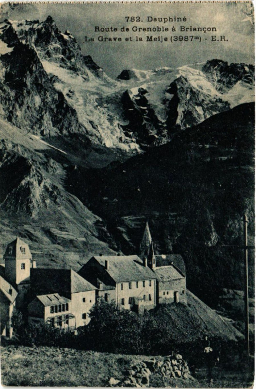 Carte postale ancienne Dauphine - Route de Grenoble a Briancon à Briançon