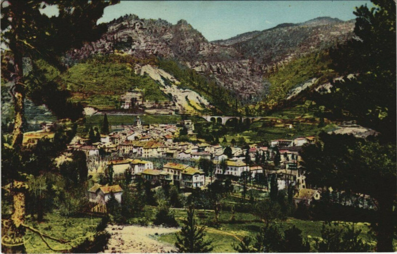 Carte postale ancienne Annot - Vue Générale à Annot