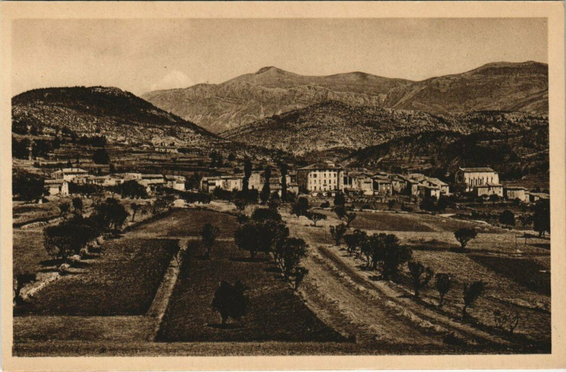 Carte postale ancienne Les Gorges du Verdon - La Palud