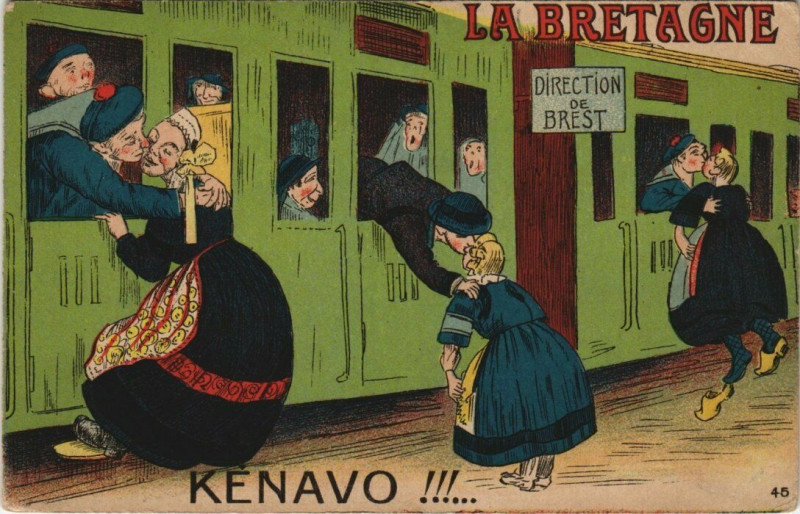 Carte postale ancienne Le Bretagne