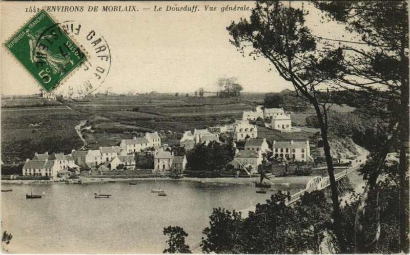 Carte postale ancienne Env. de Morlaix - Le Dourduff à Morlaix
