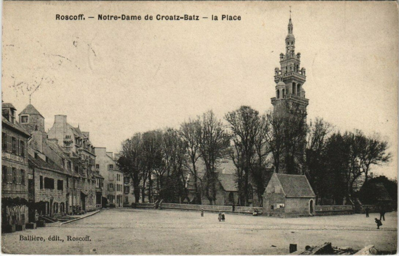 Carte postale ancienne Roscoff - Notre-Dame de Croatz-Batz à Roscoff