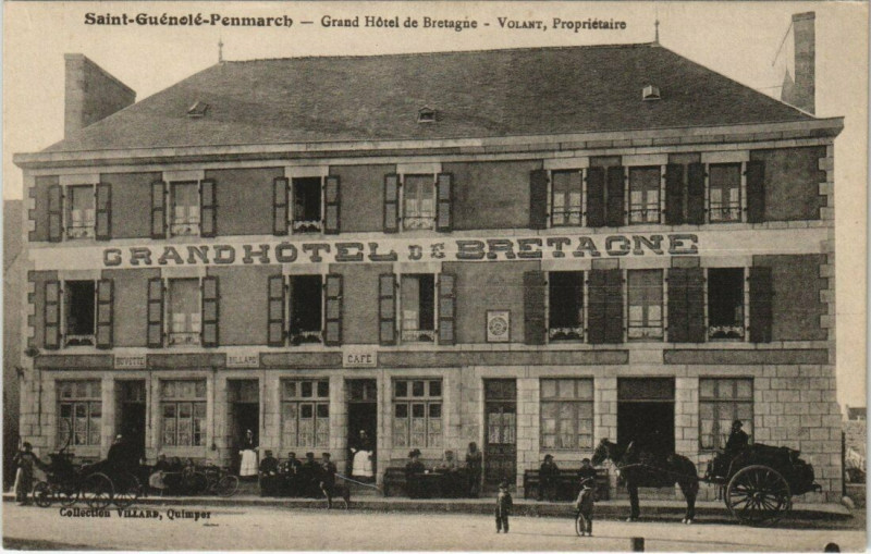 Carte postale ancienne Saint-Guenole-Penmarc'H - Grand Hotel de Bretagne