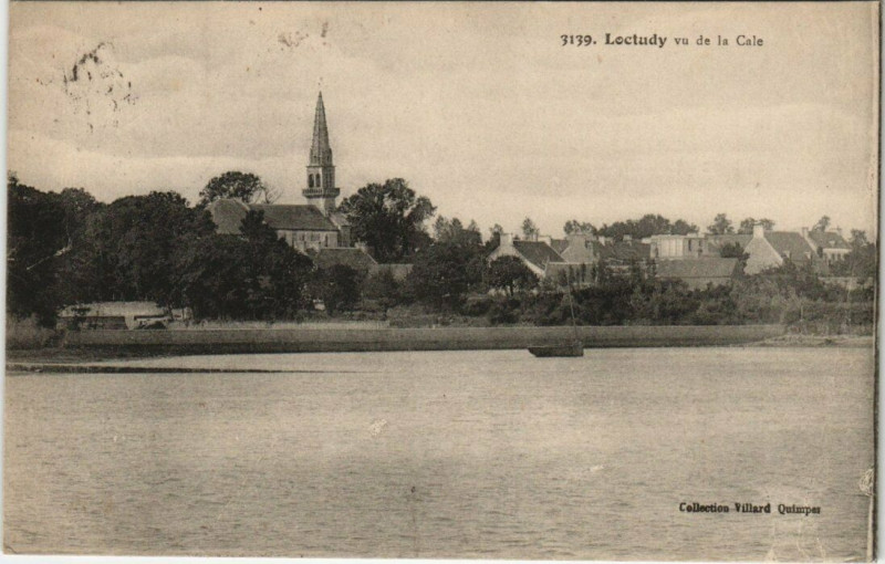 Carte postale ancienne Loctudy - Vu de la Cale à Loctudy