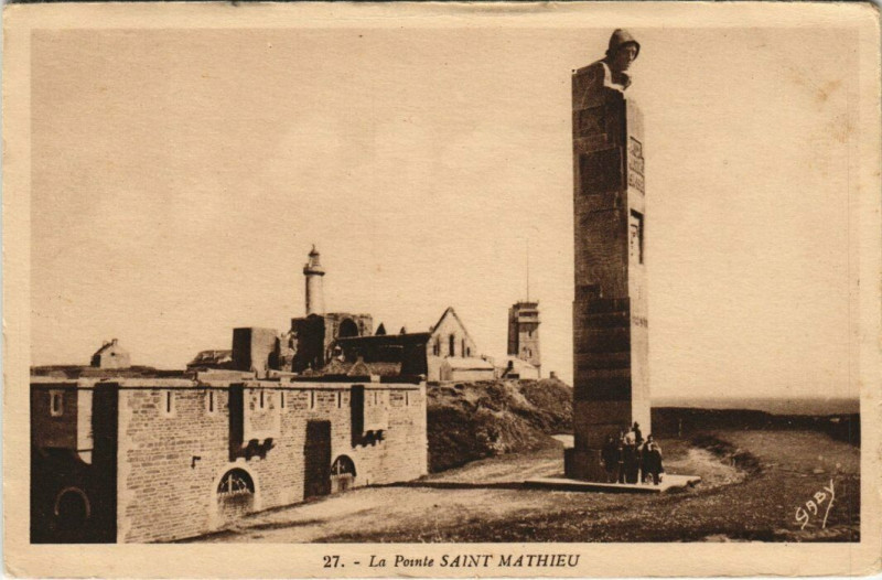 Carte postale ancienne La Pointe Saint-Mathieu