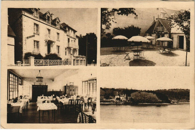 Carte postale ancienne Benodet Hotel Bea Rivage à Bénodet