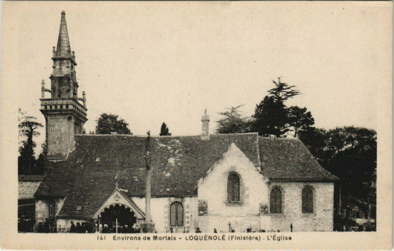 Carte postale ancienne Loquenole Eglise